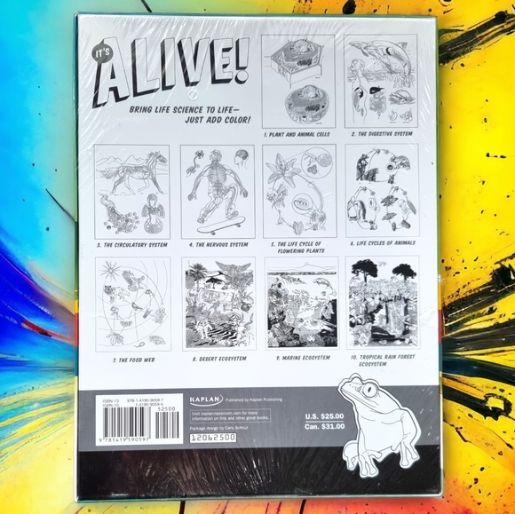 🆕 Kaplan It's Alive! Bring Life Science to Life,10 Wall Sized Coloring Posters - Picture 2 of 4